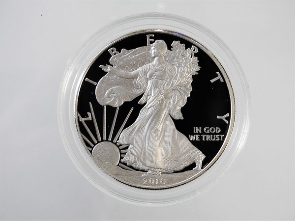 1 Dollar 2010 USA 1 Oz. Silver American Eagle W Westpoint Mint PP, Proof