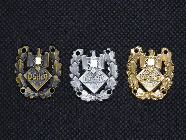 Deutscher Schützenverband, drei kleine Auszeichnungen in Gold, Silber und Bronze