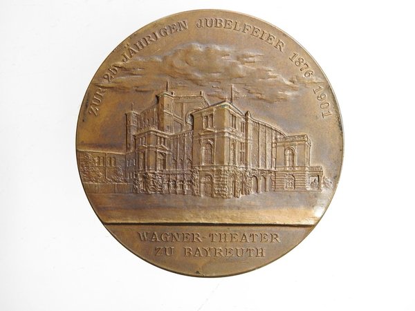 Zur 25 jährigen Jubelfeier 1876-1901 Richard Wagner Bronze-Medaille