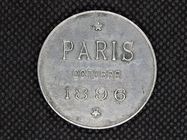 Russland, Medaille 1896, Besuch des Zarenpaares in Paris im orig. Etui